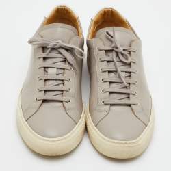 مملوكة مس بقًا Common Projects Achilles Size 40 Light Grey Leather Low Top Sneakers