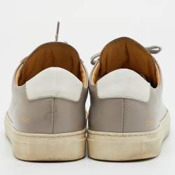 مملوكة مسبقًا Common Projects Achilles Size 40 Light Grey Leather Low Top Sneakers