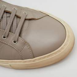 مملوكة مسبقًا Common Projects Achilles Size 40 Light Grey Leather Low Top Sneakers