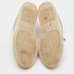 مملوكة مسبقًا Common Projects Achilles Size 40 Light Grey Leather Low Top Sneakers