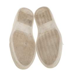 Common Projects White Perforated Leather Achilles Lace Up Sneaker Size 43