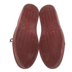Common Projects Burgundy Leather Achilles Lace Up Sneaker Size 43