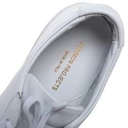 Common Projects White Leather Achilles Lace-Up Sneakers Size 44