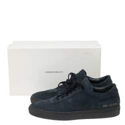 Common Projects Navy Blue Suede Achilles Low-Top Sneakers Size 43