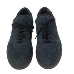 Common Projects Navy Blue Suede Achilles Low-Top Sneakers Size 43