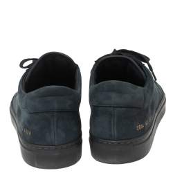 Common Projects Navy Blue Suede Achilles Low-Top Sneakers Size 43
