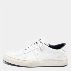 Common Projects White Leather Lace Up Sneakers Size 43