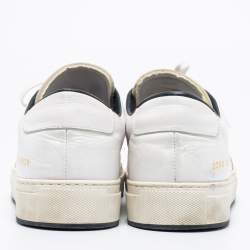 Common Projects White Leather Lace Up Sneakers Size 43