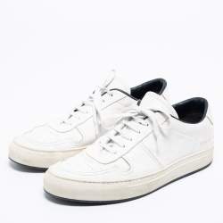 Common Projects White Leather Lace Up Sneakers Size 43