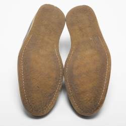 Pre Owned Common Projects Burgundy Leather Lace Up Derby Size 44