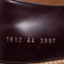 Pre Owned Common Projects Burgundy Leather Lace Up Derby Size 44