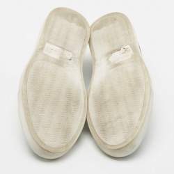 Pre Owned Common Projects Green Leather Achilles Low Top Sneakers Size 40