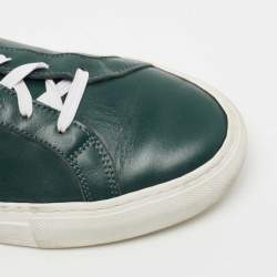Pre Owned Common Projects Green Leather Achilles Low Top Sneakers Size 40