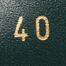 Pre Owned Common Projects Green Leather Achilles Low Top Sneakers Size 40