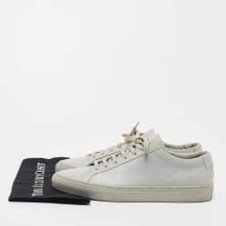 Common Projects Grey Leather Achilles Sneakers Size 41