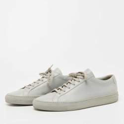 Common Projects Grey Leather Achilles Sneakers Size 41