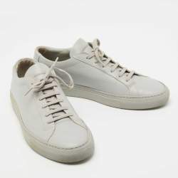 Common Projects Grey Leather Achilles Sneakers Size 41