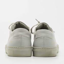 Common Projects Grey Leather Achilles Sneakers Size 41