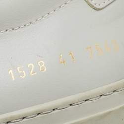 Common Projects Grey Leather Achilles Sneakers Size 41