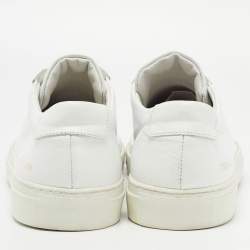 Common Projects White Leather Achilles Low Top Sneakers Size 44