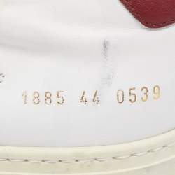 Pre Owned Common Projects White Leather Retro Low Top Sneakers Size 44