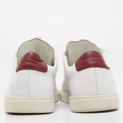Pre Owned Common Projects White Leather Retro Low Top Sneakers Size 44