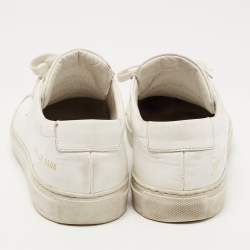 Common Projects White Leather Achilles Sneakers Size 40