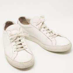 Common Projects White Leather Achilles Sneakers Size 40