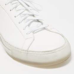 Common Projects White Leather Achilles Sneakers Size 41