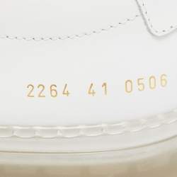 Common Projects White Leather Achilles Sneakers Size 41