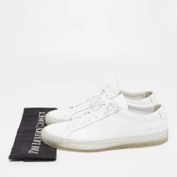 Common Projects White Leather Achilles Sneakers Size 41
