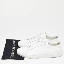Common Projects White Leather Achilles Sneakers Size 45