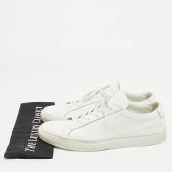 Common Projects White Leather Low Top Sneakers Size 41