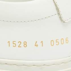 Common Projects White Leather Low Top Sneakers Size 41