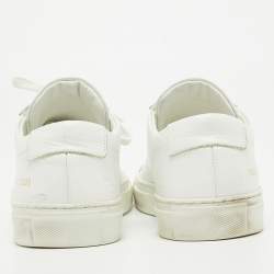 Common Projects White Leather Low Top Sneakers Size 41