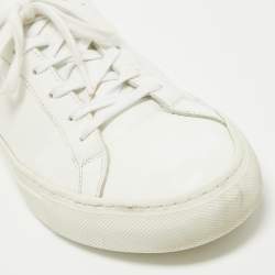 Common Projects White Leather Low Top Sneakers Size 41