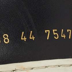 Pre Owned Common Projects Black Leather Achilles Sneakers Size 44