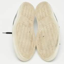 Pre Owned Common Projects Black Leather Achilles Sneakers Size 44