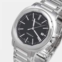 Pre Owned Concord Black Dial Stainless Steel Mariner X 0320573 Men's Wristwatch 40 mm