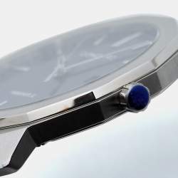 Pre Owned Concord Blue Stainless Steel Mariner SL 05.1.14.1176 Men's Wristwatch 40 mm