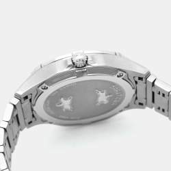 Pre Owned Concord Silver Stainless Steel Saratoga 02.1.14.1058 Men's Wristwatch 40 mm
