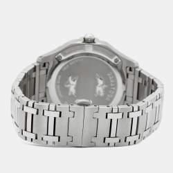 Pre Owned Concord Silver Stainless Steel Saratoga 02.1.14.1058 Men's Wristwatch 40 mm