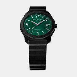 Concord Green Stainless Steel  Mariner SL 0320551 Quartz Men's Wristwatch 40 mm