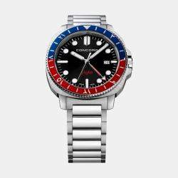 Concord Black Stainless Steel Mariner 0320552 Quartz Men's Wristwatch 43 mm