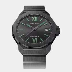 Concord Black PVD Stainless Steel Mariner SL 0320591 Quartz Men's Wristwatch 42 mm