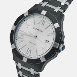 Pre Owned ساعة يد رجالية كونكورد ساراتوغا 02.1.36.1089 ستانلس ستيل لونين فضية 40 مم