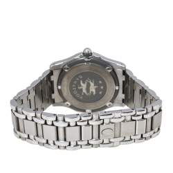 Pre Owned Concord Silver Diamonds Stainless Steel Saratoga SL 13.C2.230 Men's Wristwatch 34mm