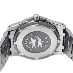 Concord Silver Mosaic Diamonds Stainless Steel Saratoga SL 13.C2.230 Men's Wristwatch 34mm