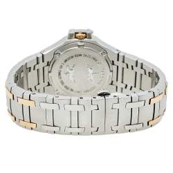 Pre Owned Concord Silver 18K Yellow Gold & Stainless Steel Diamonds Saratoga 24.C2.1894 Men's Wristwatch 38 mm
