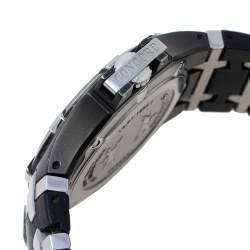Pre Owned Concord Silver PVD Stainless Steel Rubber Saratoga 14.P1.1895.1 Men's Wristwatch 43 mm